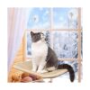 PETPAWJOY Percha para ventana de gato ventosas fuertes