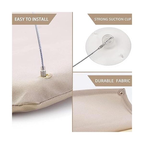PETPAWJOY Percha para ventana de gato ventosas fuertes
