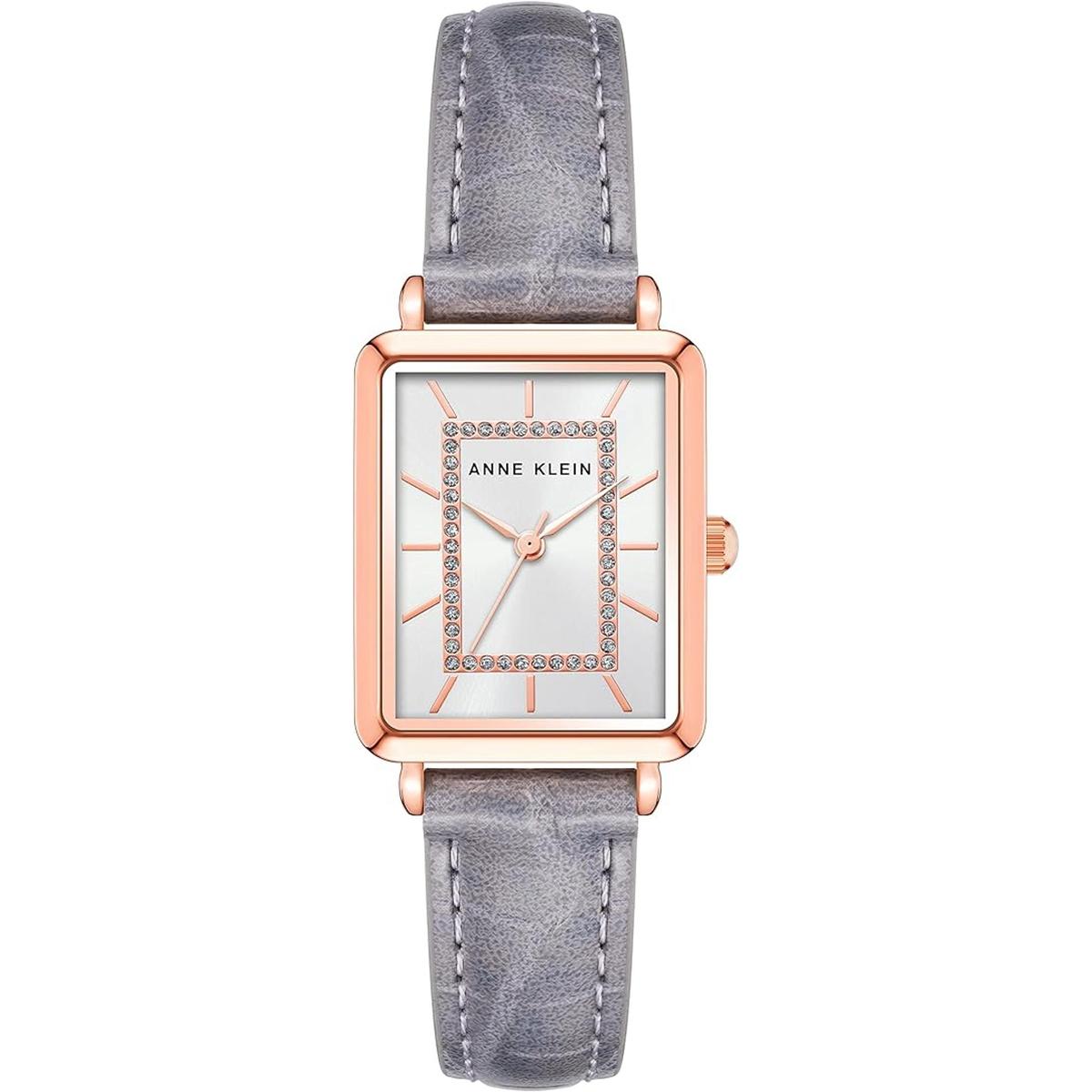 Anne Klein AK3820 Reloj con correa de grano de cocodrilo
