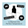 Corkcicle Botella de agua de viaje con aislamiento de_5