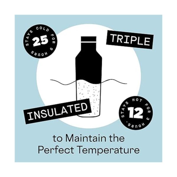 Corkcicle Botella de agua de viaje con aislamiento de_5