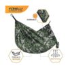 Foxelli Hamaca de camping Hamaca portátil de nailon_3