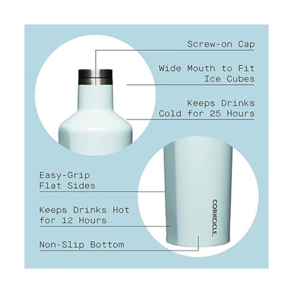 Corkcicle Botella de agua de viaje con aislamiento de_2