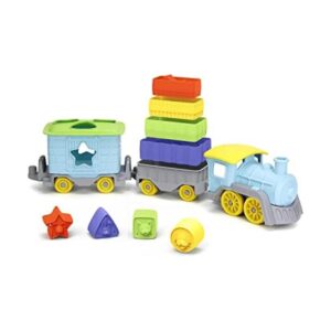 Juguetes verdes apilar y clasificar tren_1