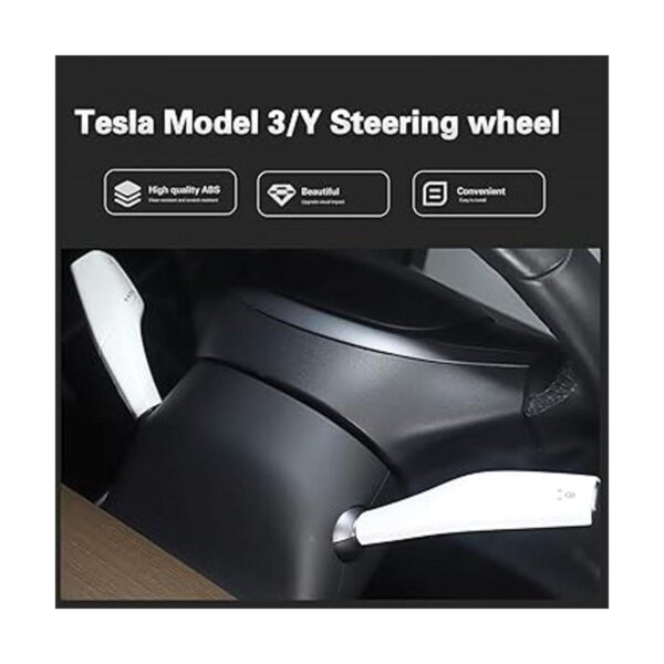 Junejour Cubierta de palanca de dirección para Tesla Model_2