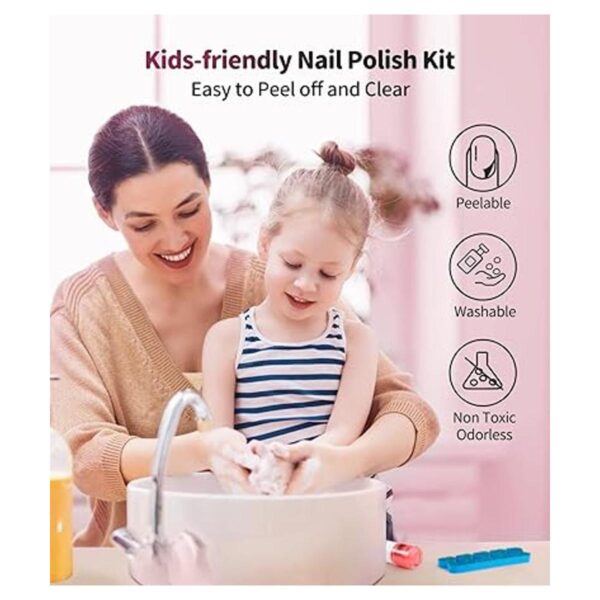 Geyiie Juego de esmaltes de uñas para niñas esmalte de