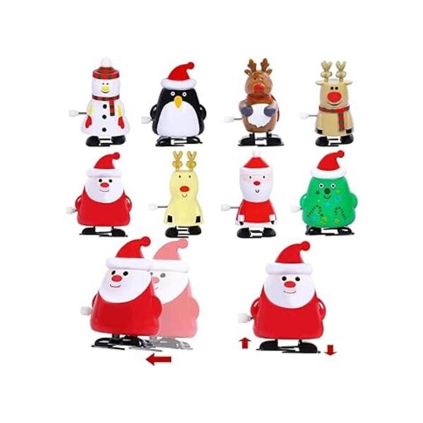 Max Fun Paquete de 12 juguetes de cuerda de Navidad para_3