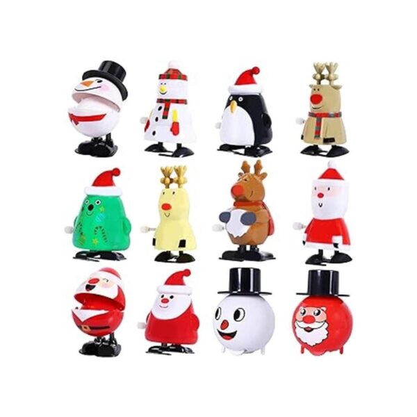 Max Fun Paquete de 12 juguetes de cuerda de Navidad para_2