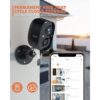 Dzees Cámara de seguridad inalámbrica para exteriores_6