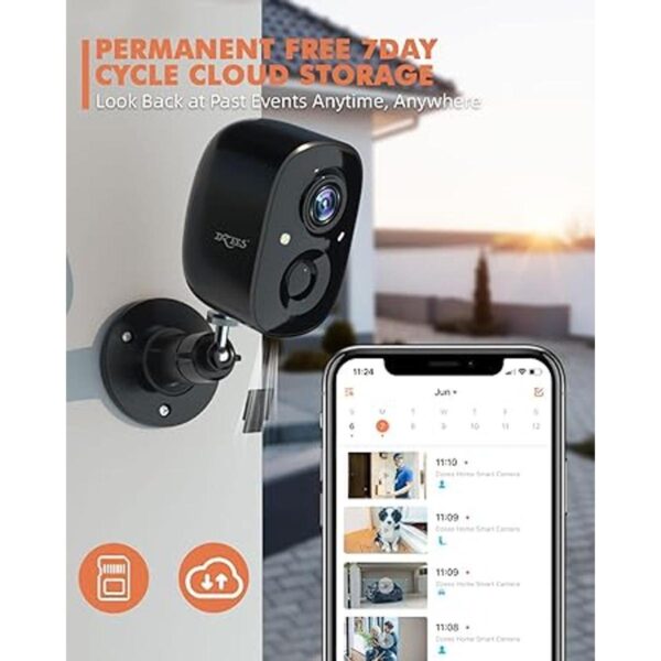 Dzees Cámara de seguridad inalámbrica para exteriores_6