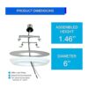 Ciata Convertidor de iluminación empotrado para colgante o_5