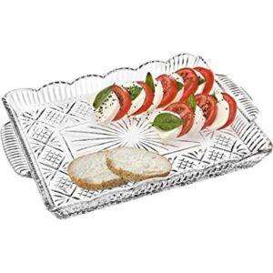 Godinger Bandeja rectangular de cristal Dublín transparente_1