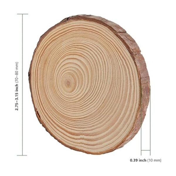 Hakzeon 100 rebanadas de madera natural de 28 a 32_2