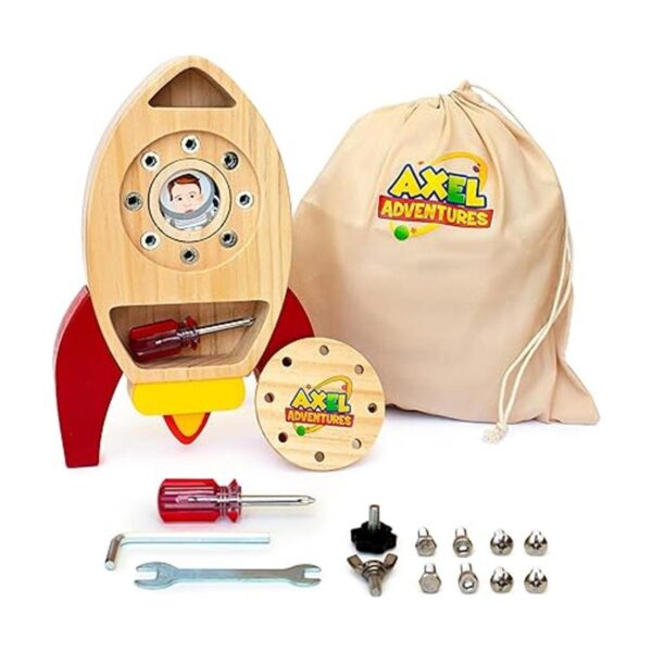 Montessori Juego de tablero de destornilladores tuercas_4