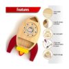 Montessori Juego de tablero de destornilladores tuercas_3