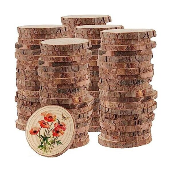 Hakzeon 100 rebanadas de madera natural de 28 a 32_1