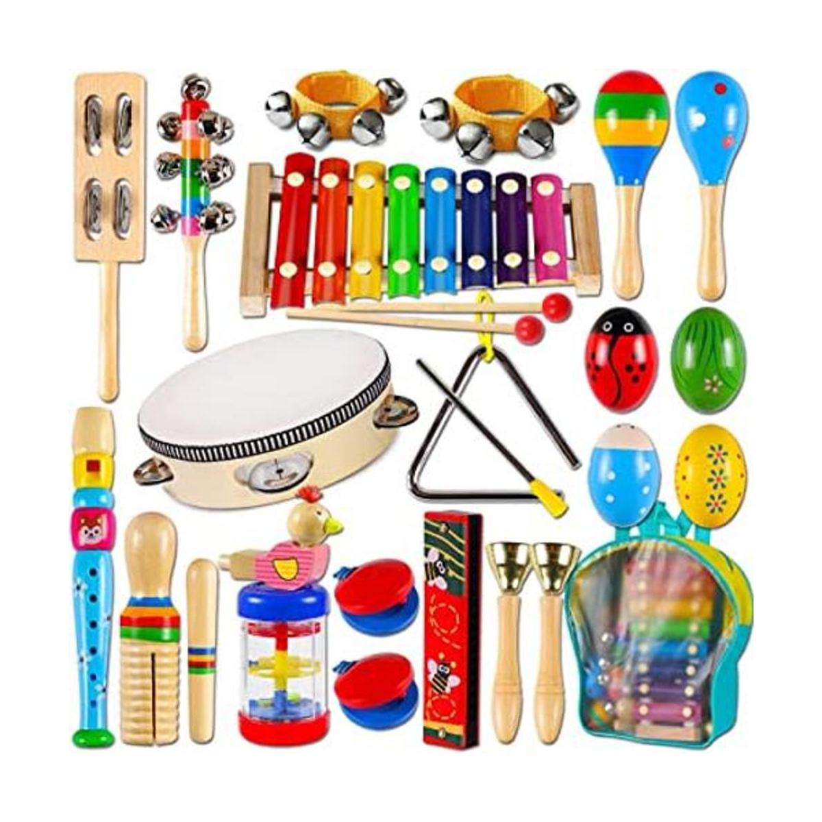 LOOIKOOS Instrumentos musicales para niños pequeños