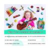 LOOIKOOS Instrumentos musicales para niños pequeños