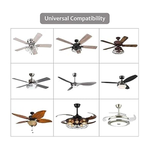 Juego de 3 ventiladores de techo universales de tamaño_2