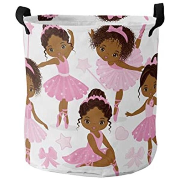 Cesta de lavandería africana para bailarina negra_1