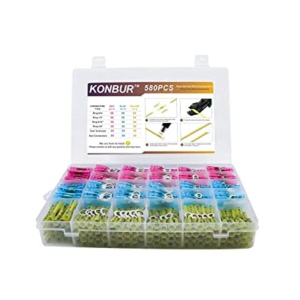 KONBUR 580 conectores de alambre termorretráctiles Kit_1