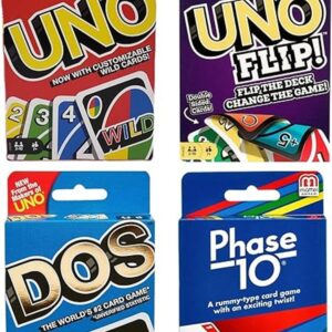 Mattel Family Card Game Variedad Pack Paquete de 4_1