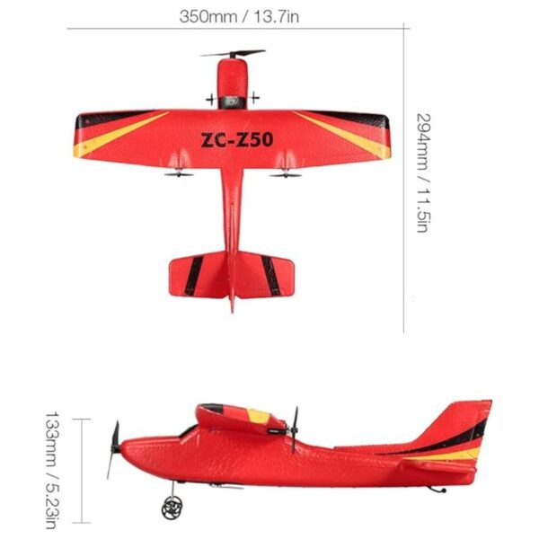 GoolRC Z50 RC Avión 2.4G 2CH Control Remoto Avión EPP