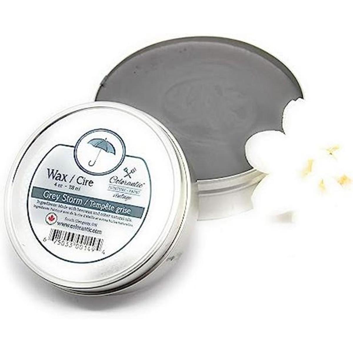Colorantic Ceras de cera de abeja gris para muebles para