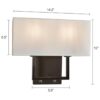 PASSICA DECOR Moderno aplique de pared de tela blanca con_3