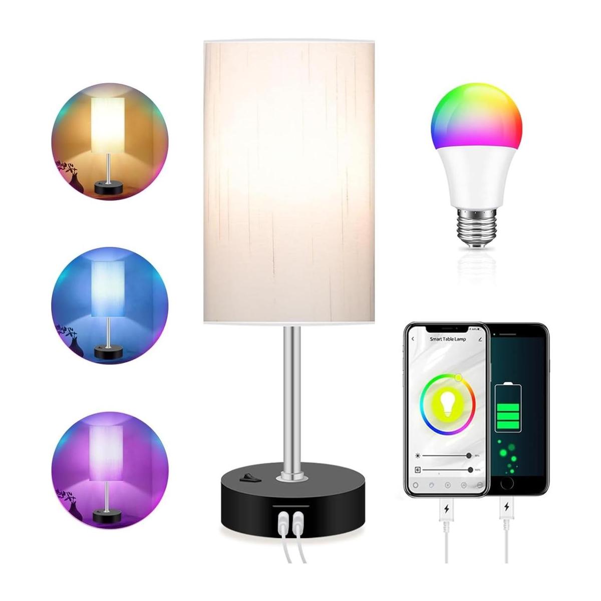 Lámparas de dormitorio RGB inteligentes con control de