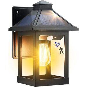Kuniwa Lámpara solar de pared para exteriores con 3 modos_1