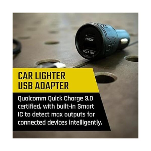 Mob Armor Cargador de coche dual USB A USB C de carga_2