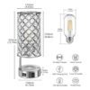 Lámpara de mesa de cristal con control táctil lámpara de_4