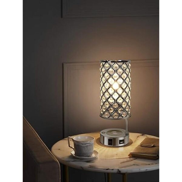 Lámpara de mesa de cristal con control táctil lámpara de_2