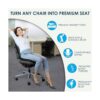 Cojín de asiento de coxis y almohada de apoyo lumbar para_3