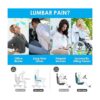 Cojín de asiento de coxis y almohada de apoyo lumbar para_2