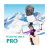 Kit de micrófono de vídeo para smartphone con luz LED