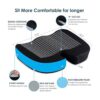 Cojín de asiento de coxis y almohada de apoyo lumbar para_5
