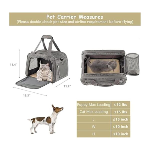 Hanjo Pets Transportadores para gatos grandes de 20