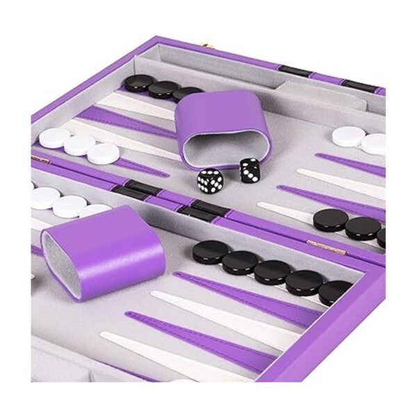 Crazy Games Backgammon Juego de mesa clásico morado_5
