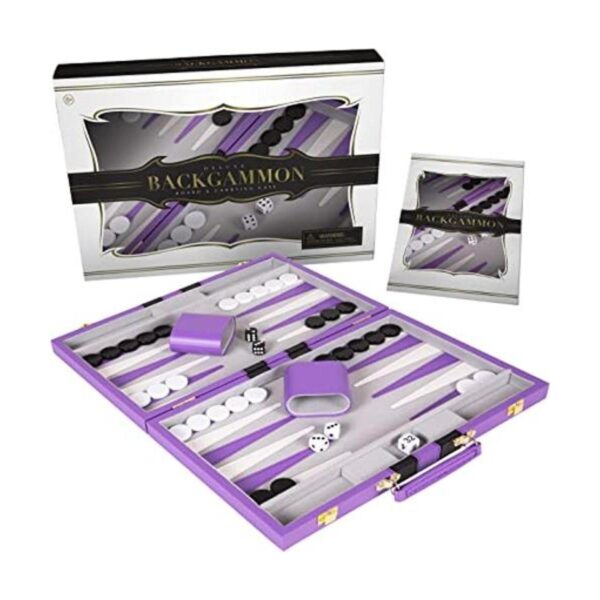 Crazy Games Backgammon Juego de mesa clásico morado_1