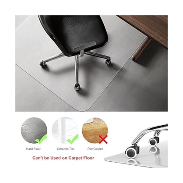 Kuyal Tapete transparente para silla de suelo de madera_2