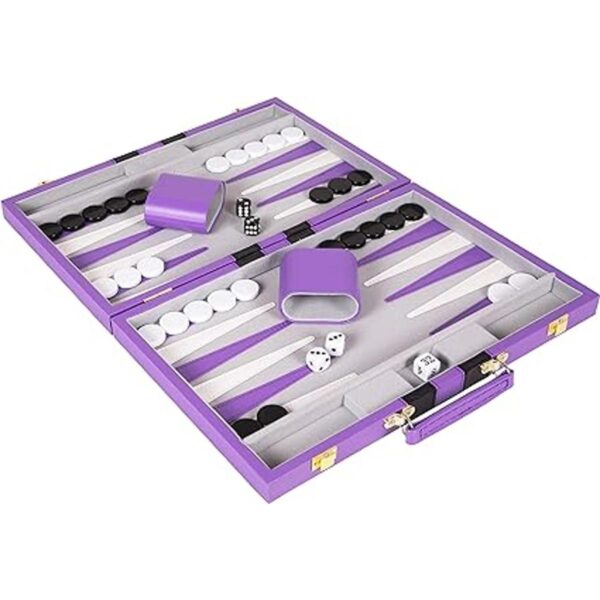 Crazy Games Backgammon Juego de mesa clásico morado_4