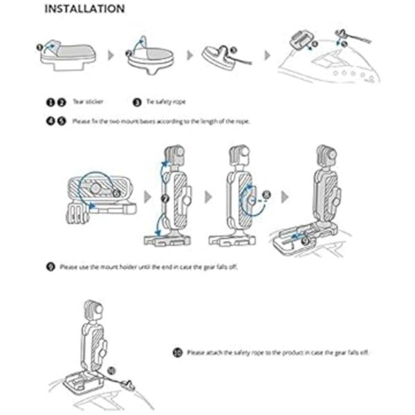 PGYTECH Soporte de casco para accesorios de cámara de_2
