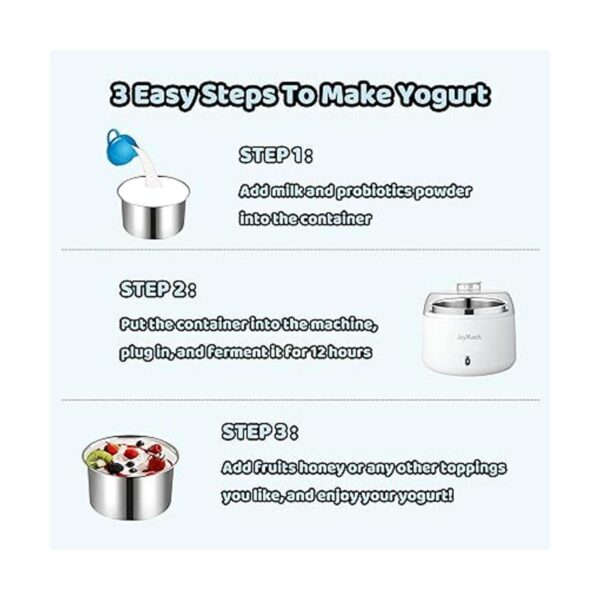 JoyMech Máquina compacta de yogur griego con control de_2