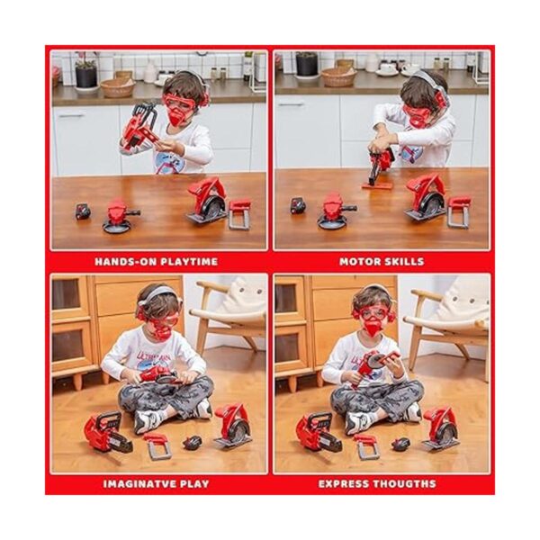 JOYIN 9Pcs Kids Tool Set Pretend Play Toddler Tool Toys_5