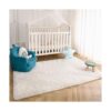 Kimicole Alfombra de área blanca crema para dormitorio_3