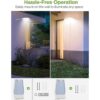 InnoGear apliques para luz solar en pared y canaleta con
