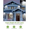 InnoGear apliques para luz solar en pared y canaleta con