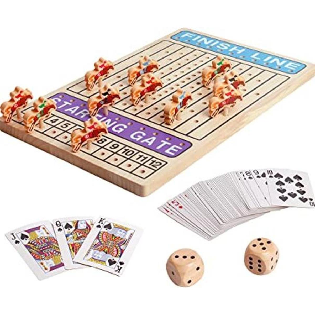 Juego de carreras de caballos juguete de desafío de
